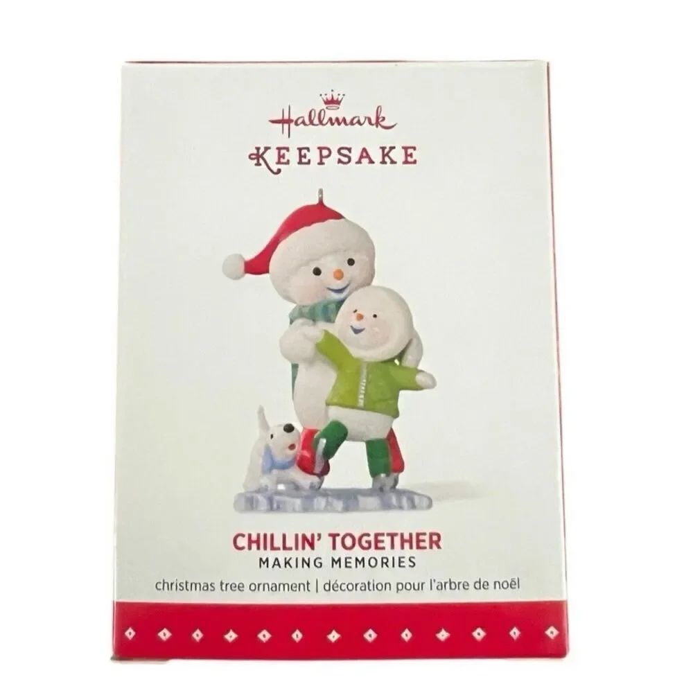 Hallmark Keepsake Ornament 2015 Making Memories Chillin' Together Puppy 8th